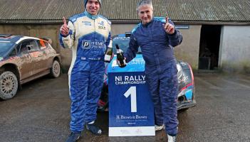 Jordan and Paul Hone win Brown & Brown NI Forest Rally Challenge