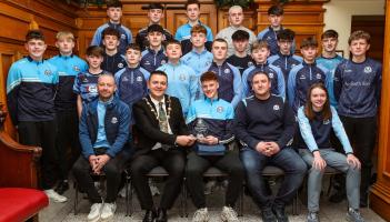 IN PICTURES: Mayor hosts reception for Strabane Sigersons GAC u-16 championship team