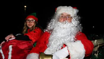 IN PICTURES: Festive magic on Enagh Crescent as Santa switches on Christmas lights
