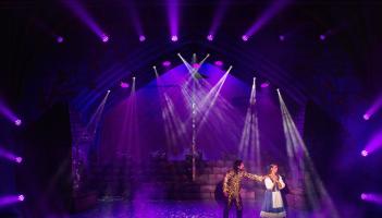 A tale as old as time: Beauty (Eimear Friel) and the Beast (Luke de Belder).