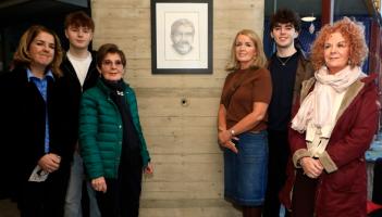 IN PICTURES: Risteard Mac Gabhann portrait unveiled in Derry's Cult&uacute;rlann U&iacute; Chan&aacute;in