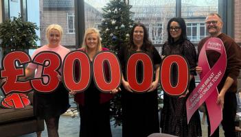 Western Trust staff reach landmark &pound;30,000 total for breast cancer services