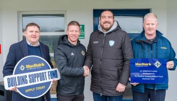 County Derry club kicks off vital refurbishment with MacBlair support