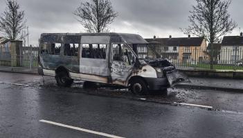 Police appealing for witnesses after mini-bus found burnt out in Derry