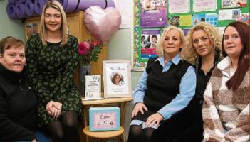 SDonna's colleagues in SWAG: Martina Jenkins, Gemma Doherty, Ann Montgomery, Denise Goodwin and Lisa Taylor. 