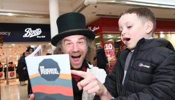 IN PICTURES: Derry shoppers get a lesson in fun with Professor Lukey Luke