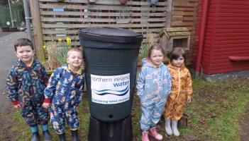 Derry toddlers go green with new rainwater harvesting gift