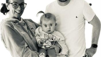 Cathy, Jonny and Ava Rose.