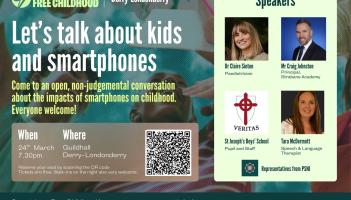 Free community event to explore the impact of smartphones on childhood