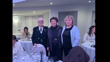 Mahin & friends attending International Women's Day event at the Royal Hotel, Cookstown.