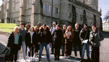 &nbsp;The cast and crew of this year's Walled City Passion.