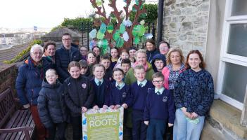 Derry children turn local myths into striking oak tree artwork