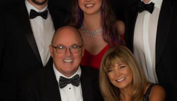  Liam and Christine with their sons, Aaron and Liam Jr, and daughter, Caill&eacute;ne.