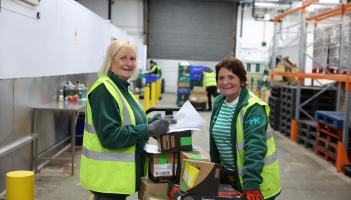 FareShare volunteers getting deliveries ready.