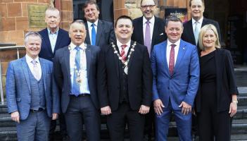 Mayor McHugh welcomes US Trade delegation to Derry