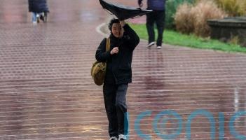 Amber warnings issued amid Storm Dave but temperatures may hit mid-20s next week