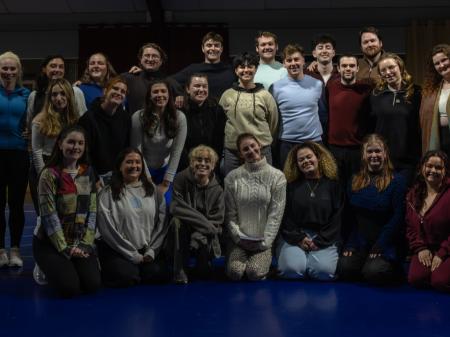 The cast of MTU Cork School of Music's production of 'Come From Away'.