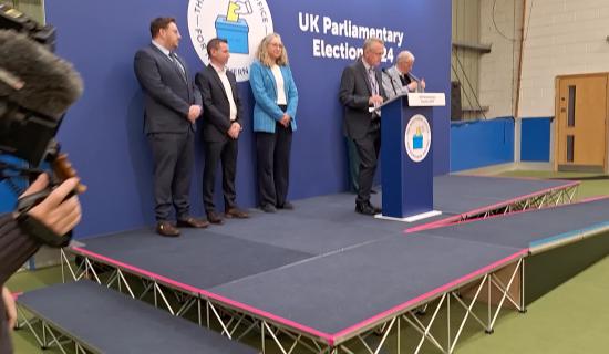 WATCH: General Election 2024: DUP's Gregory Campbell narrowly holds his East Derry seat