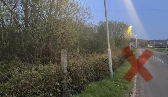 Bus stop on Hillhead Road just outside Knockloughrim 