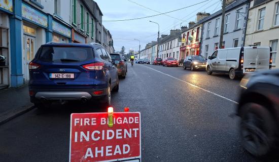 Two people hospitalised following a hit-and-run collision in Moville