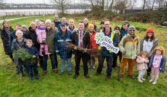 Over 1,000 saplings planted at Derry's Bay Road Tree Planting Day