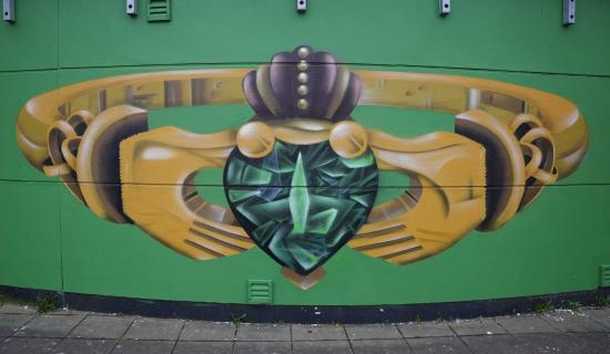 New Claddagh mural joins Derry&rsquo;s famed street art trail