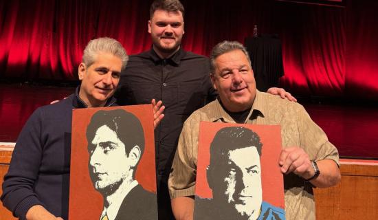 Derry-based artist stunned after secret visit from Bob Dylan