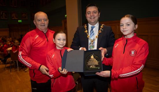 IN PICTURES: Mayor honours Tristar FC Girls after stellar 2025 season
