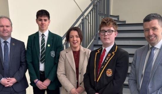 Infrastructure Minister meets Limavady students to discuss the Graduated Driver Licensing scheme