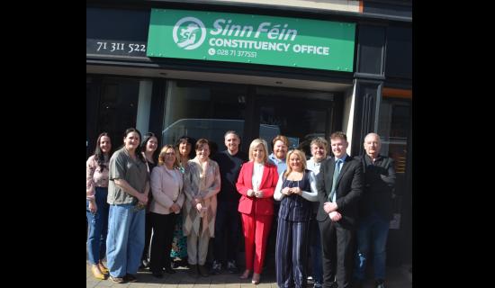 Michelle O&rsquo;Neill opens new Waterside Sinn F&eacute;in office&nbsp;