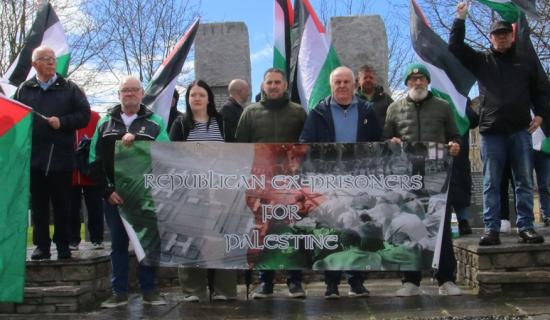 IN PICTURES: Palestinian Prisoners Day Vigil at Derry Hunger Strike monument