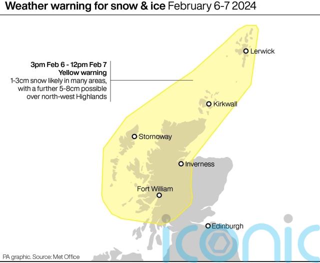 Met Office issues snow warning as cold air from north brings lower