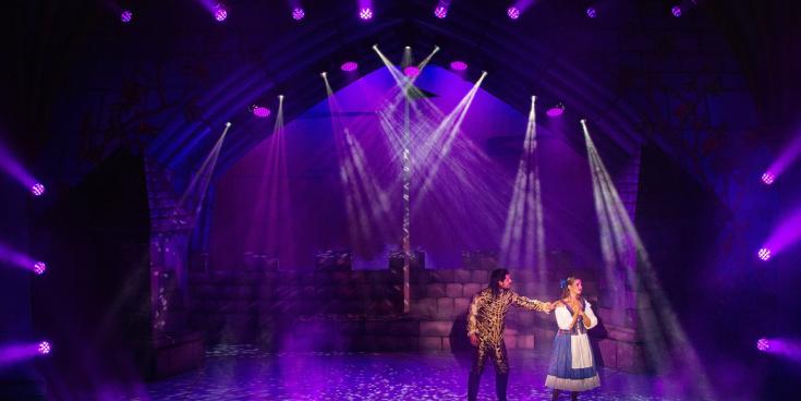 A tale as old as time: Beauty (Eimear Friel) and the Beast (Luke de Belder).