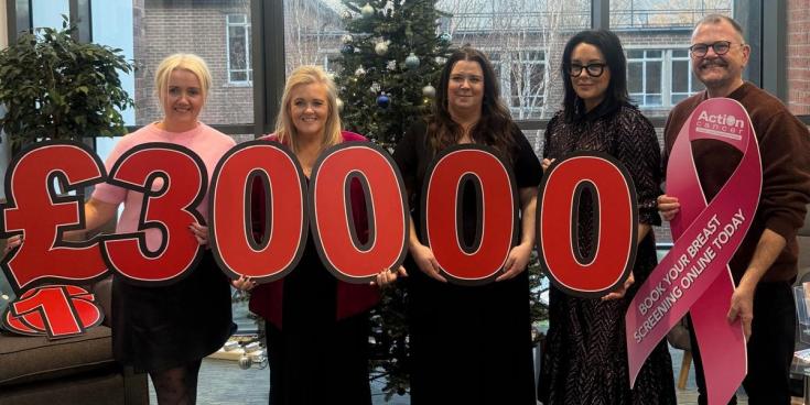 Western Trust staff reach landmark &pound;30,000 total for breast cancer services