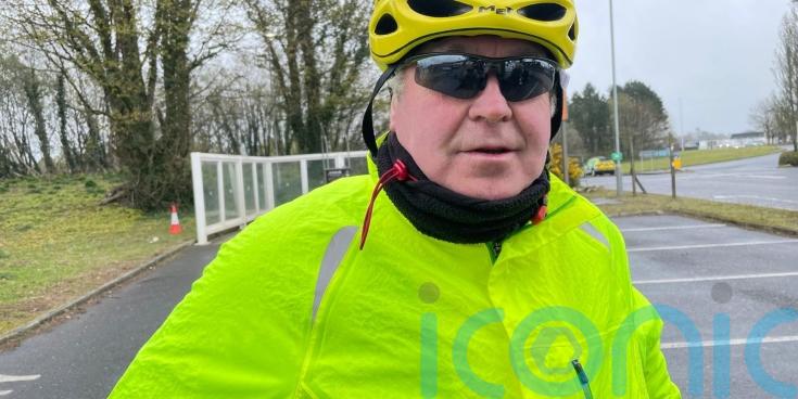 Farmer cycled to protest because he &lsquo;can&rsquo;t afford to put diesel in tractors&rsquo;