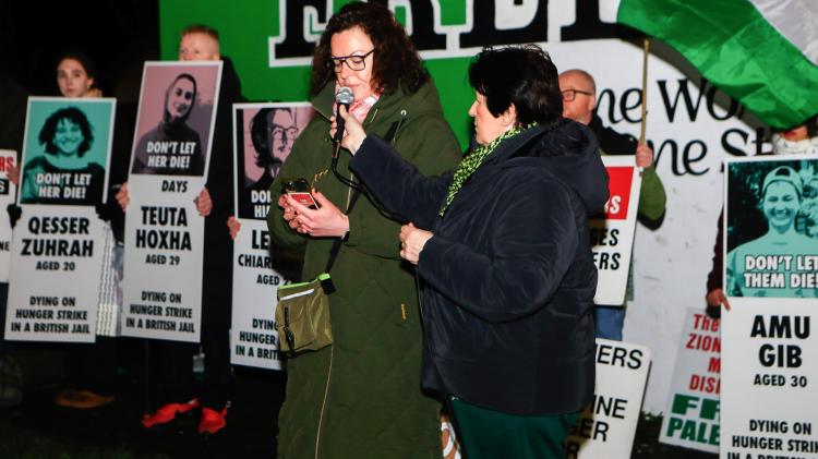 IN PICTURES: Derry rally in support of the prisoners for Palestine hunger strikers held in British jail