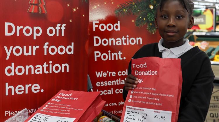 Tesco NI shoppers "overwhelm" charities with festive food donations