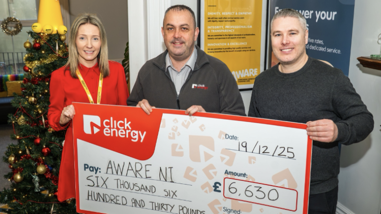 Click Energy raises &pound;6,630 to support mental health in Northern Ireland