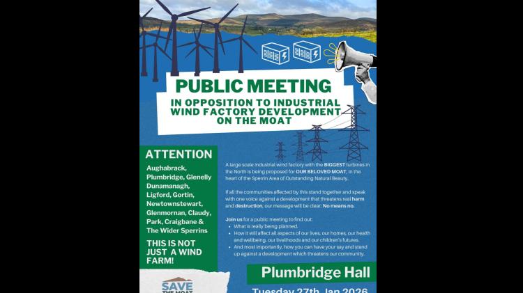 Community information meeting on proposed large-scale wind energy development at Mullaghclogher