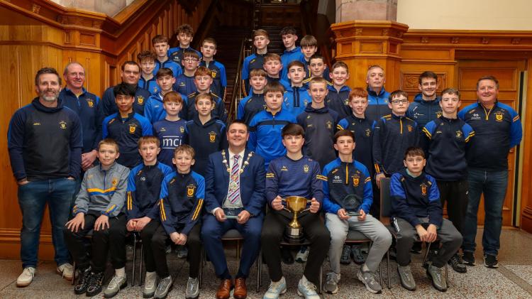 Mayor of Derry hosts reception for Steelstown U14 squad
