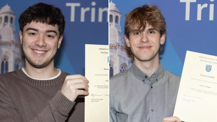 Derry students receive entrance awards from Trinity College Dublin