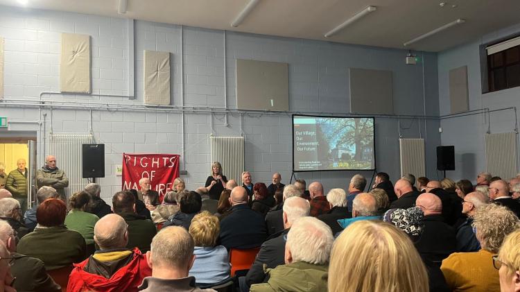 Public meeting in Eglinton Community Hall which discussed the proposed &ldquo;expansion and reconfiguration&rdquo; of an existing operational anaerobic digestion plant.