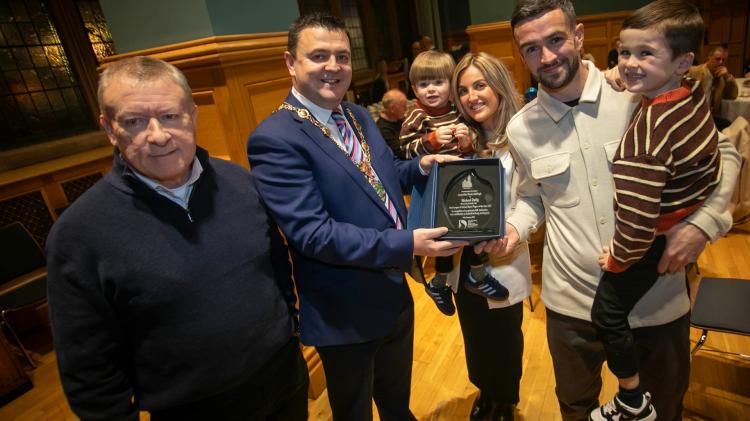 IN PICTURES: Derry City&rsquo;s Michael Duffy honoured following milestone 2025 season