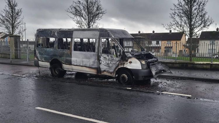Police appealing for witnesses after mini-bus found burnt out in Derry
