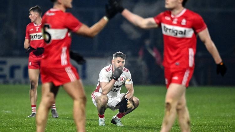 Derry bounce back with vital home win over neighbours Tyrone