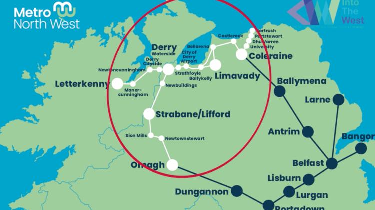 Exciting &lsquo;Metro North-West&rsquo; rail initiative launched for Derry, Donegal and Tyrone