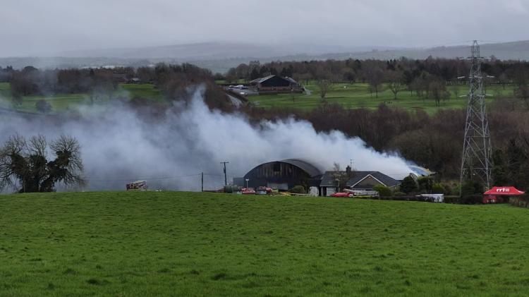 Racecourse Road in Derry closed due to ongoing fire