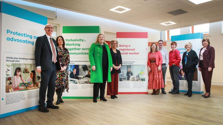 Travelling social work exhibition launches at North West Regional College in Derry
