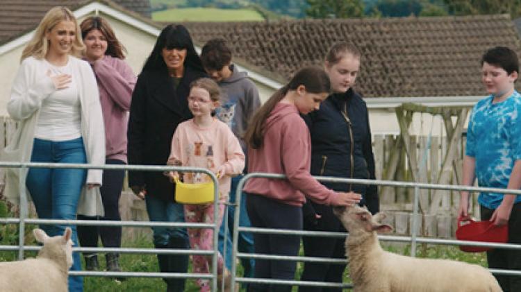 TV star Claudia Winkleman visits Claudy to witness the inspiring young lives being transformed