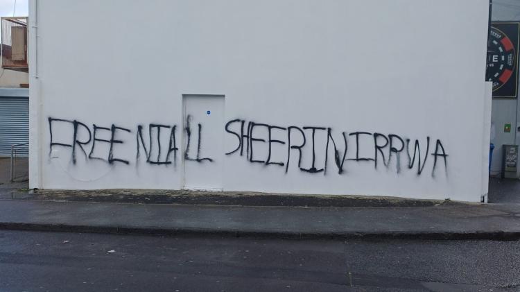 Anger as Sister Clare Crocket mural wall in Derry defaced